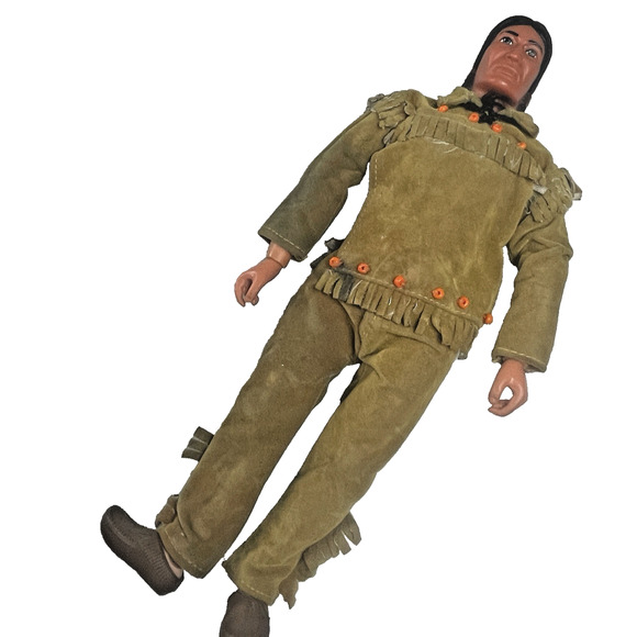 Tonto Lone Ranger Vtg 1973 Gabriel Action Figure Native American Doll w/ Clothes - Picture 2 of 10